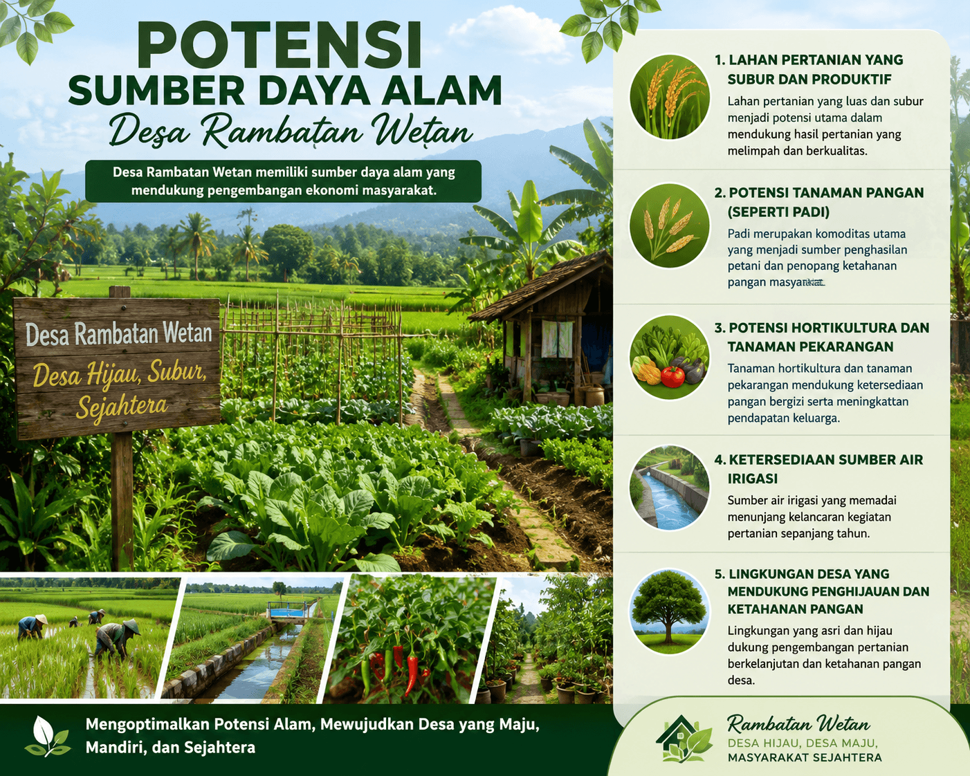 POTENSI KEBUN DAN PERTANIAN DESA RAMBATAN WETAN